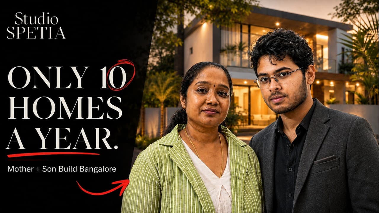 Sangeetha and Sathya of Studio Spetia — only 10 homes a year